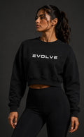 Vintage Washed Cropped Sweatshirt