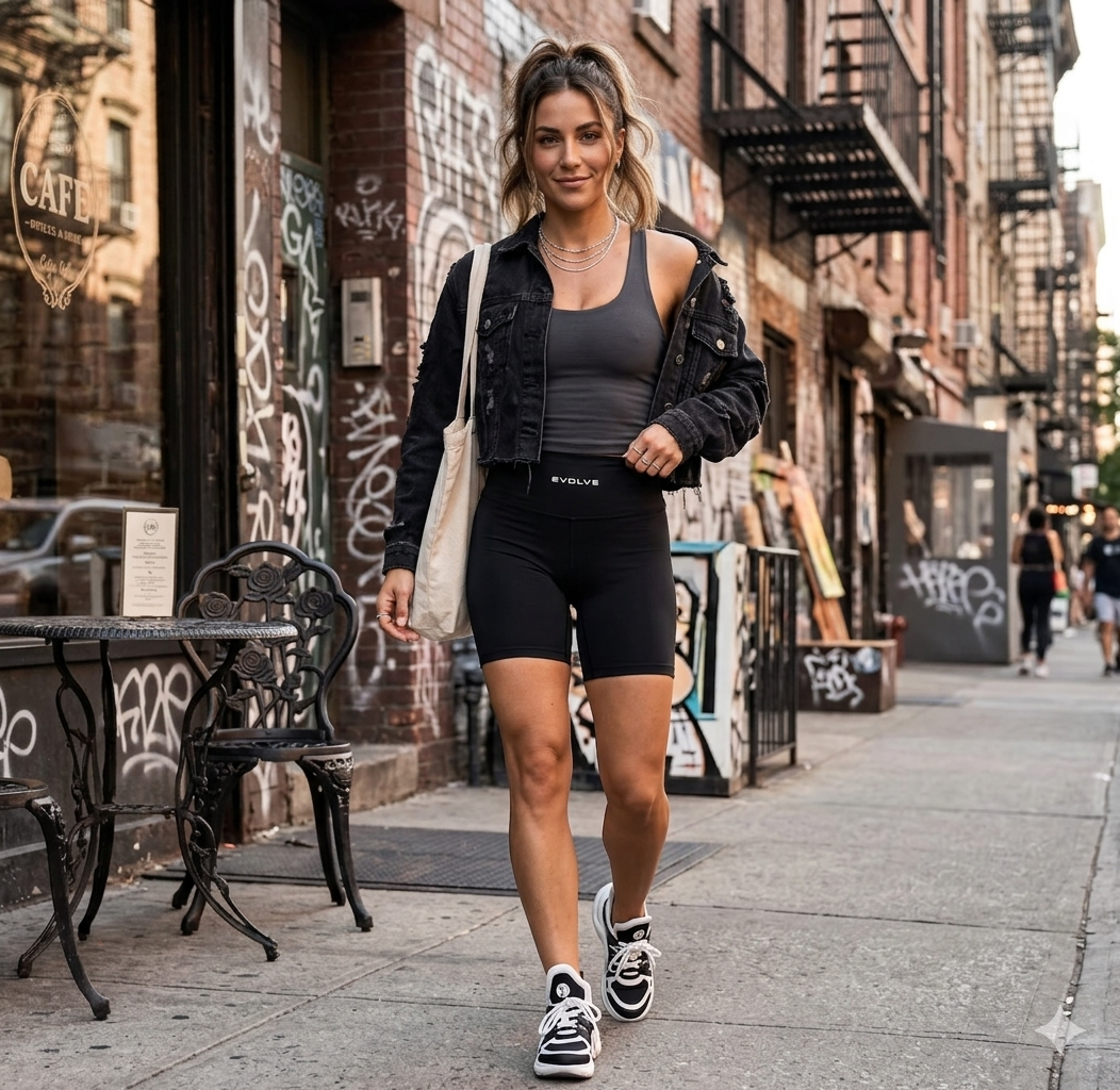 Women's High-Waisted Biker Shorts